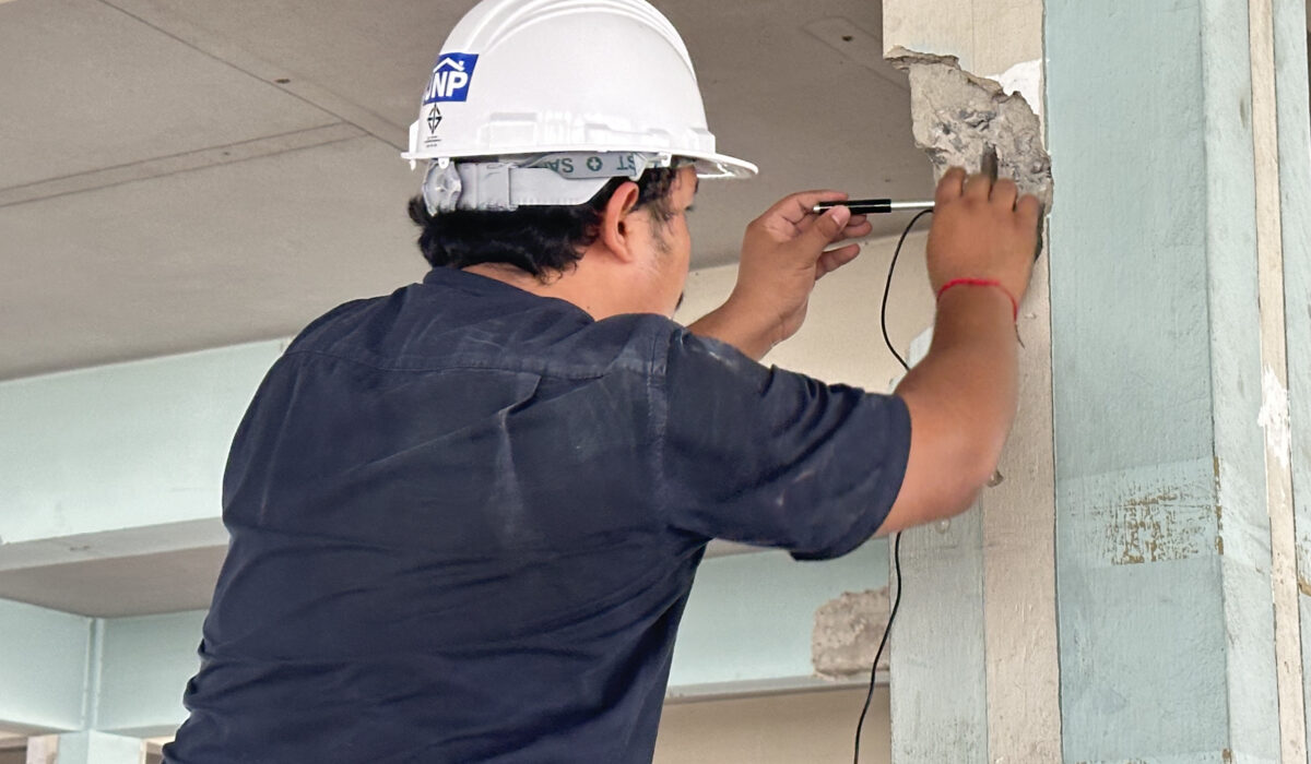 การตรวจสอบค่าความแข็งของเหล็กเสริม (Hardness Test) เพื่อหากำลังดึงเหล็กเสริม