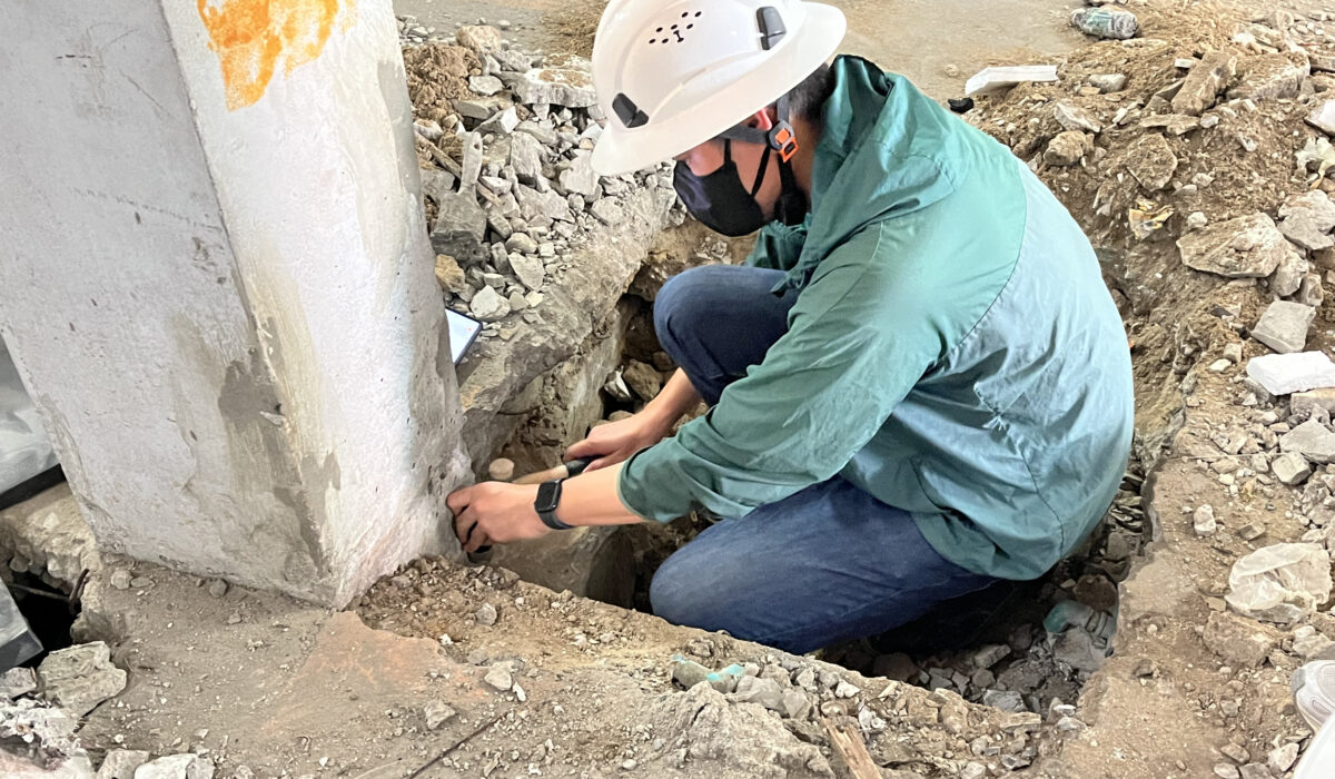 เจาะดินและวิเคราะห์ข้อมูลชั้นดิน (Soil Boring and Testing)